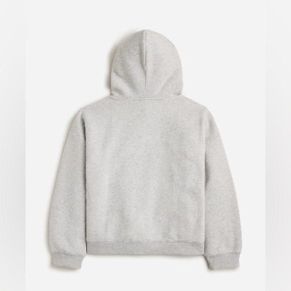 J crew heritage fleece hoodie heather grey - Picture 3 of 4